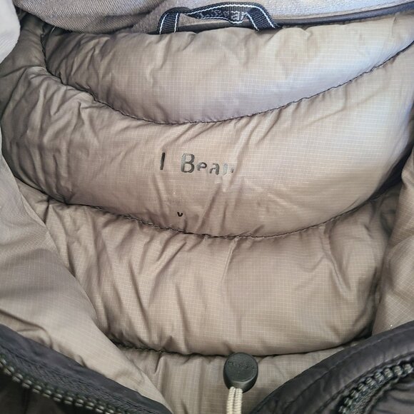 LL Bean Ultralight 850 Down Hooded Coat Three-Quarter Length Downtek Womens Sz M - Picture 4 of 11